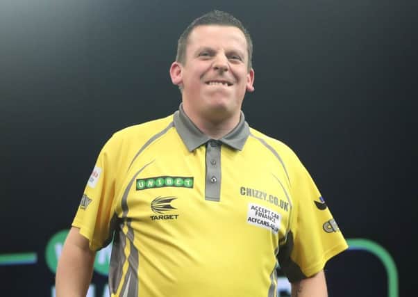 Dave Chisnall rues a missed opportunity. Picture: Lawrence Lustig