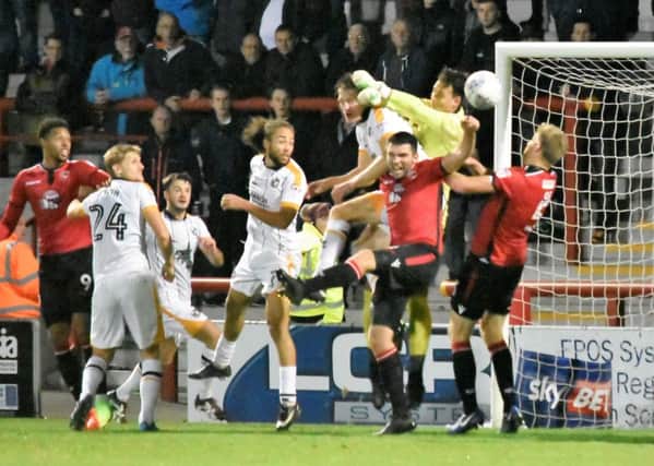 Morecambe were beaten by Port Vale at the Globe Arena in October