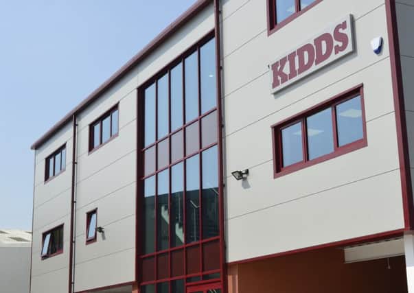 The new Kidds Transport building.
