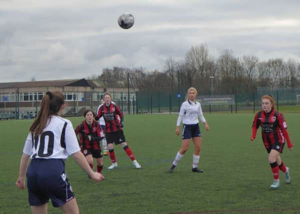 Amy Cambray in action at Bolton Wanderers LFC Reserves.