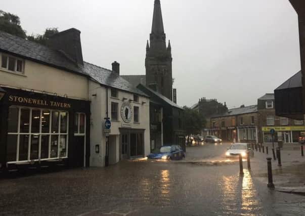The flooding in Lower Church Street .