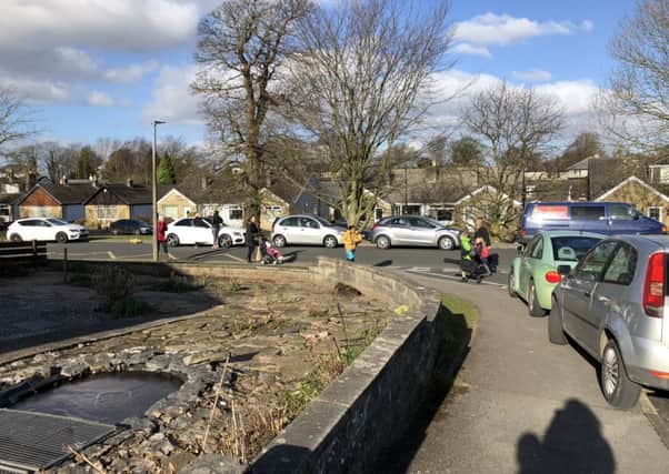 Parked cars at Slyne-with-Hest Primary School. This is an illustrative picture only and does not relate to the incident in the story.