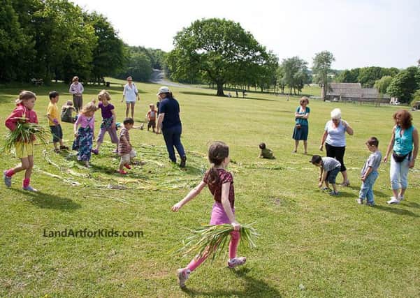 Land art workshops are on offer for children at Easter.