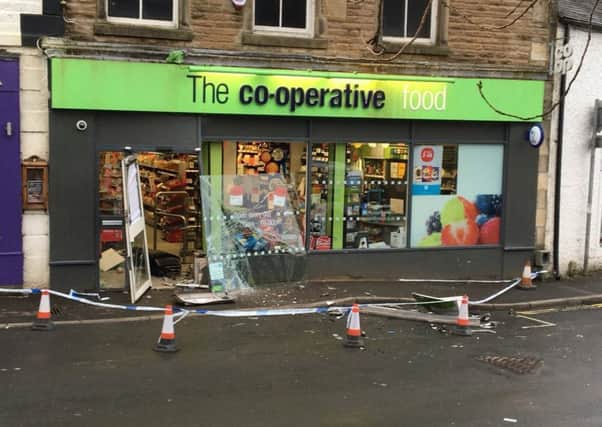 The scene of the attempted theft at Ingleton Co-op. Thanks to Thomas Beresford and Sarah Louise Ellwood for the photos.
