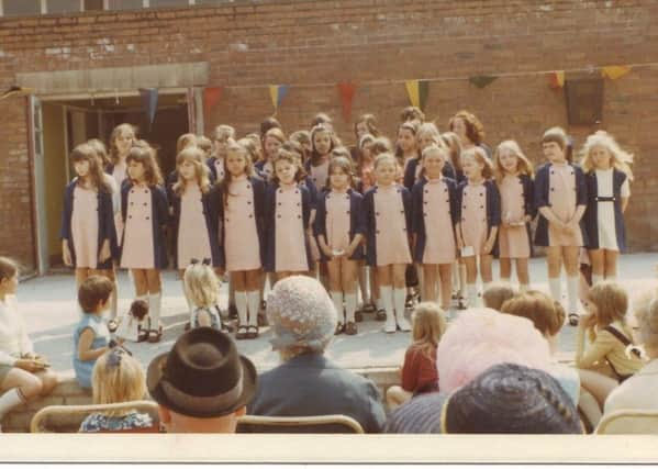 The Morecambe Christelles Choir at The Church of the Ascension at Torrisholme in the early 1970s.