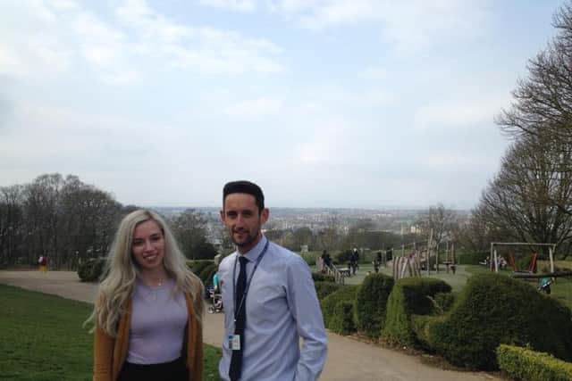 Beth Nortley and Will Griffith at Williamson Park.