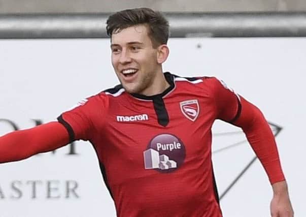 Callum Lang was a threat for Morecambe