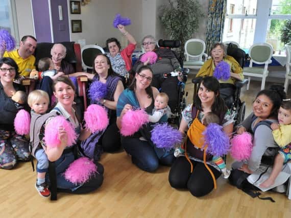 Babies mix with elderly at unique new Lancaster exercise class