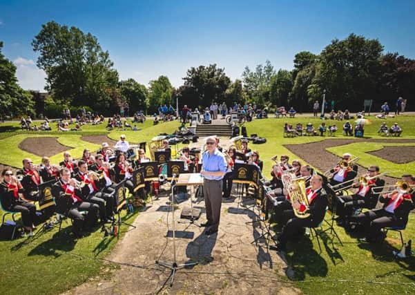 Morecambe Brass Band at Happy Mount Park.