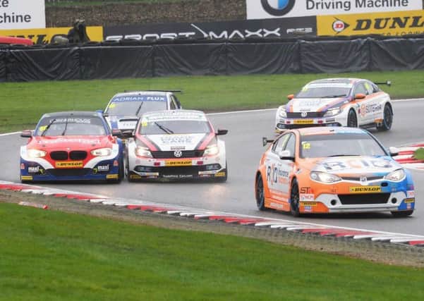 Tom Boardman, right, in action at Brands Hatch earlier this month (photo: Mike Inkley)
