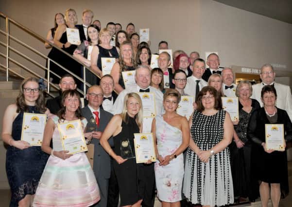Photo: David Hurst Sunshine Awards Ball at Midland Hotel, Morecambe.  Winners and Highly Commended