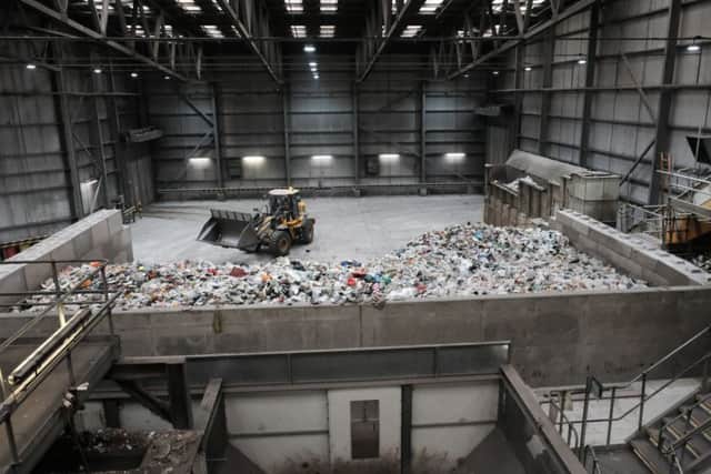 Waste piles up at Farington Waste Recycling Centre in Lancashire