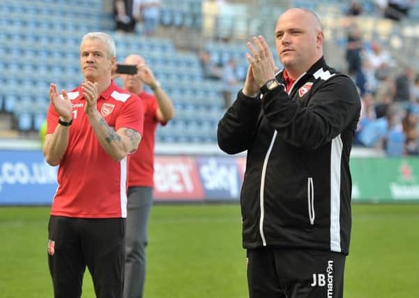 Jim Bentley, right, with assistant Ken McKenna. Picture: B&O PRESS PHOTO
