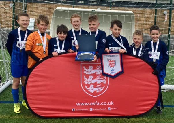 St Peters Church of England  Primary Schools successful football team.