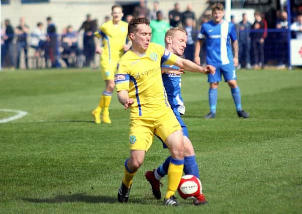 Lancaster City's Billy Akrigg has left the club. Picture: Steve Dyson.