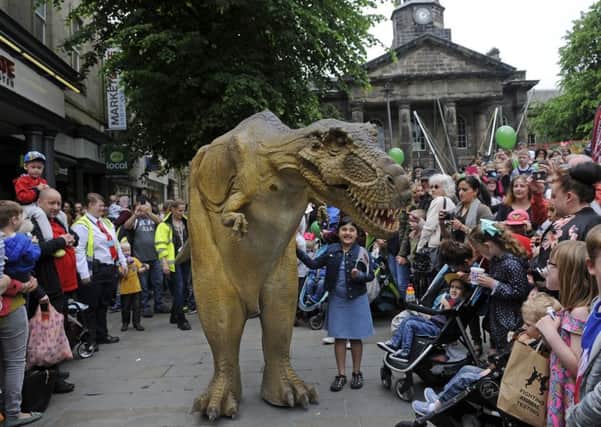 Dino-Day in Lancaster city centre